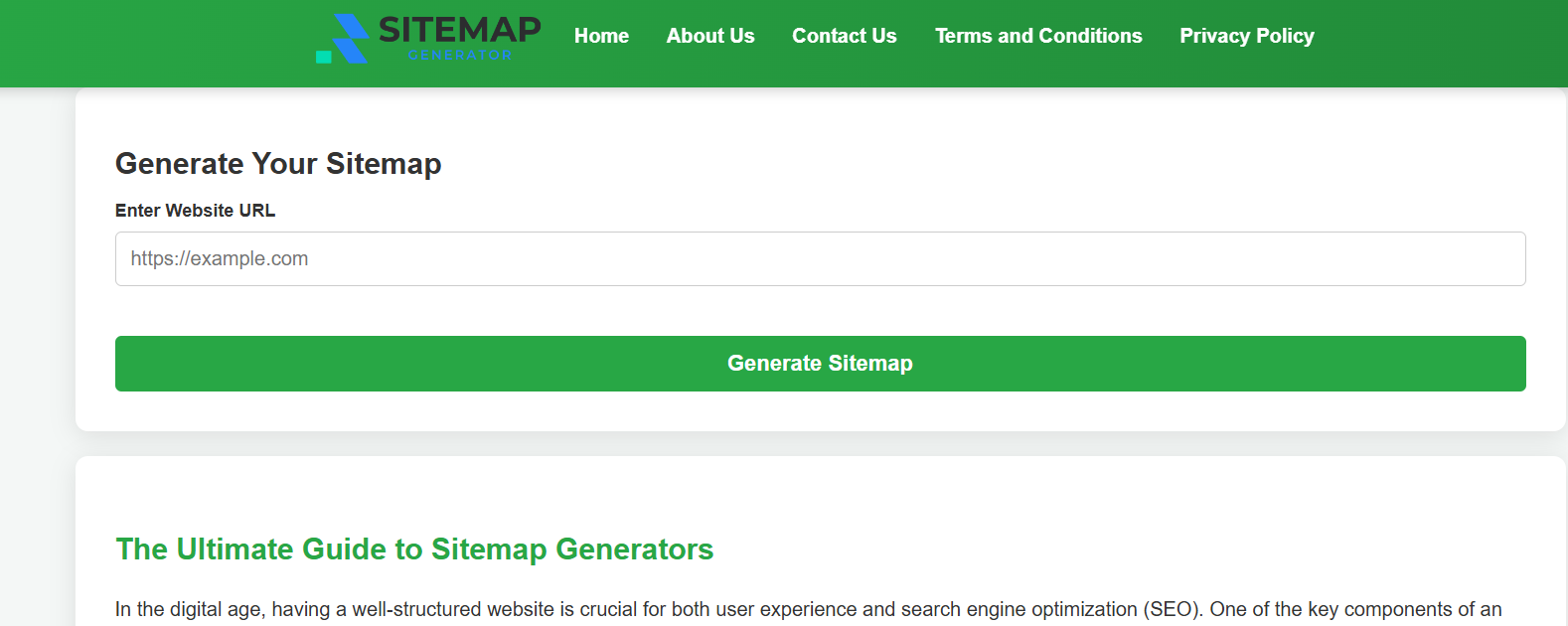 Sitemap Generator Thumbnail